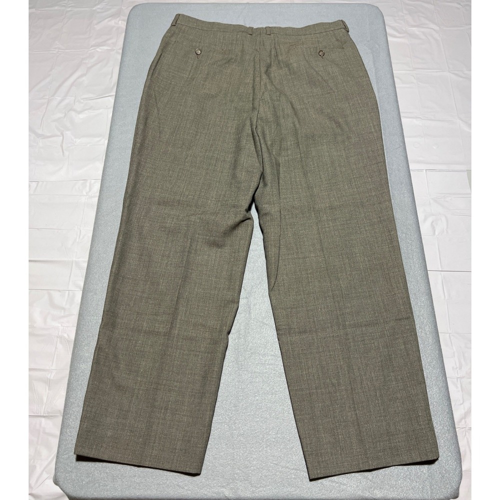Roberto Villini Collezione Mens 37x29 Brown Wool Pleated Dress Pants Tunisia - Picture 8 of 8
